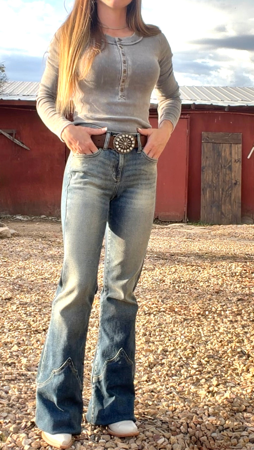 Back in the saddle - light wash jeans