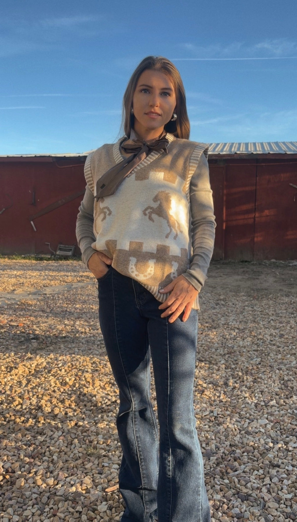 Horse country - sweater vest