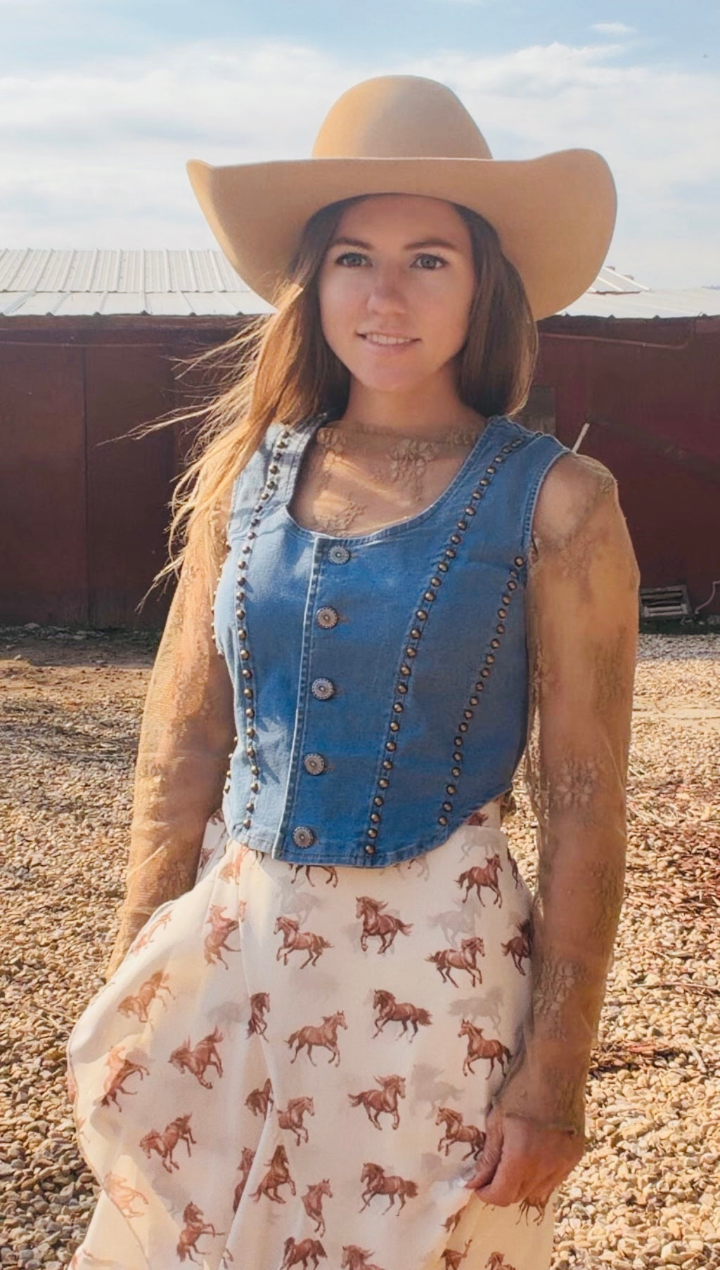 The midnight rodeo - studded vest