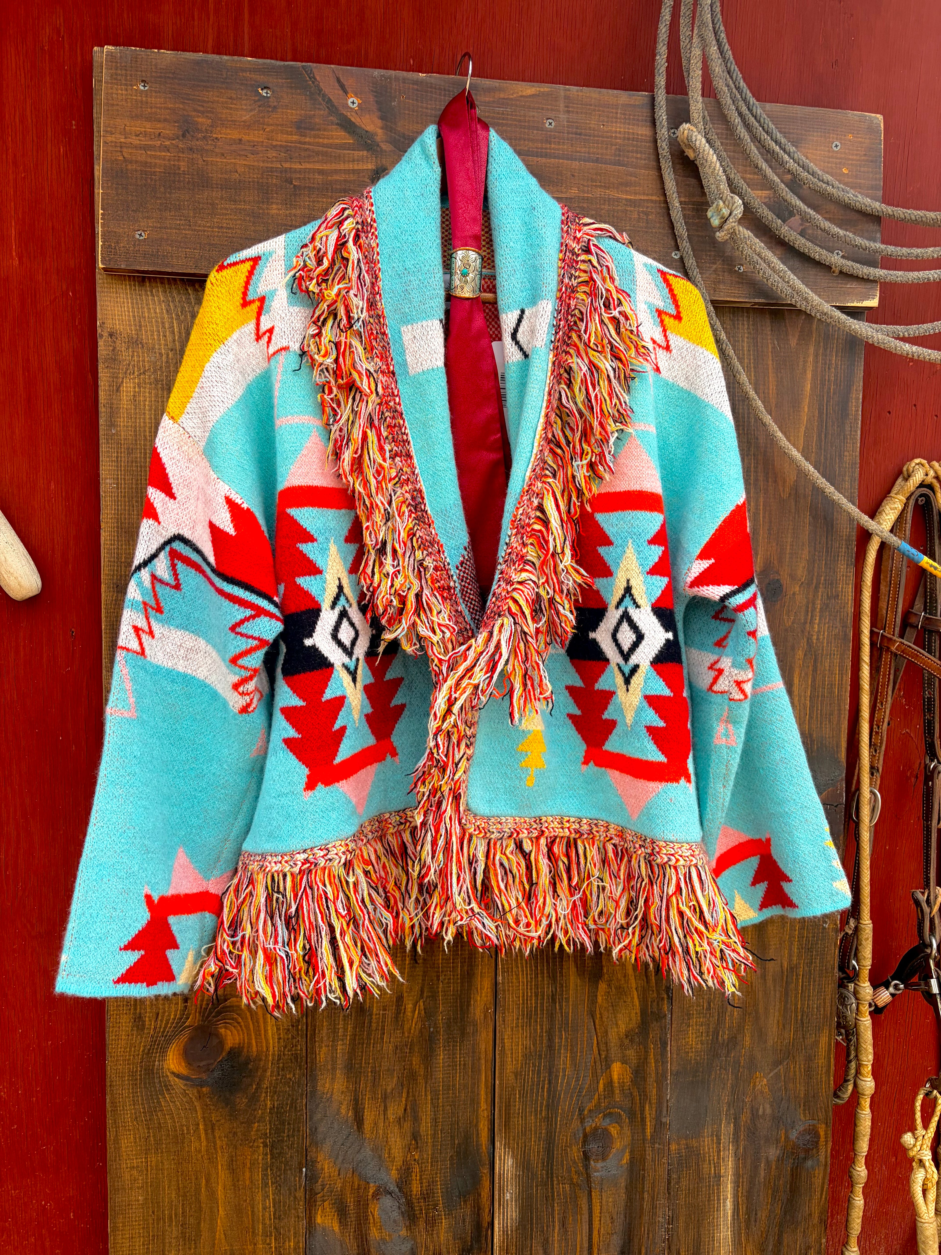 The first frost - fringe cardigan