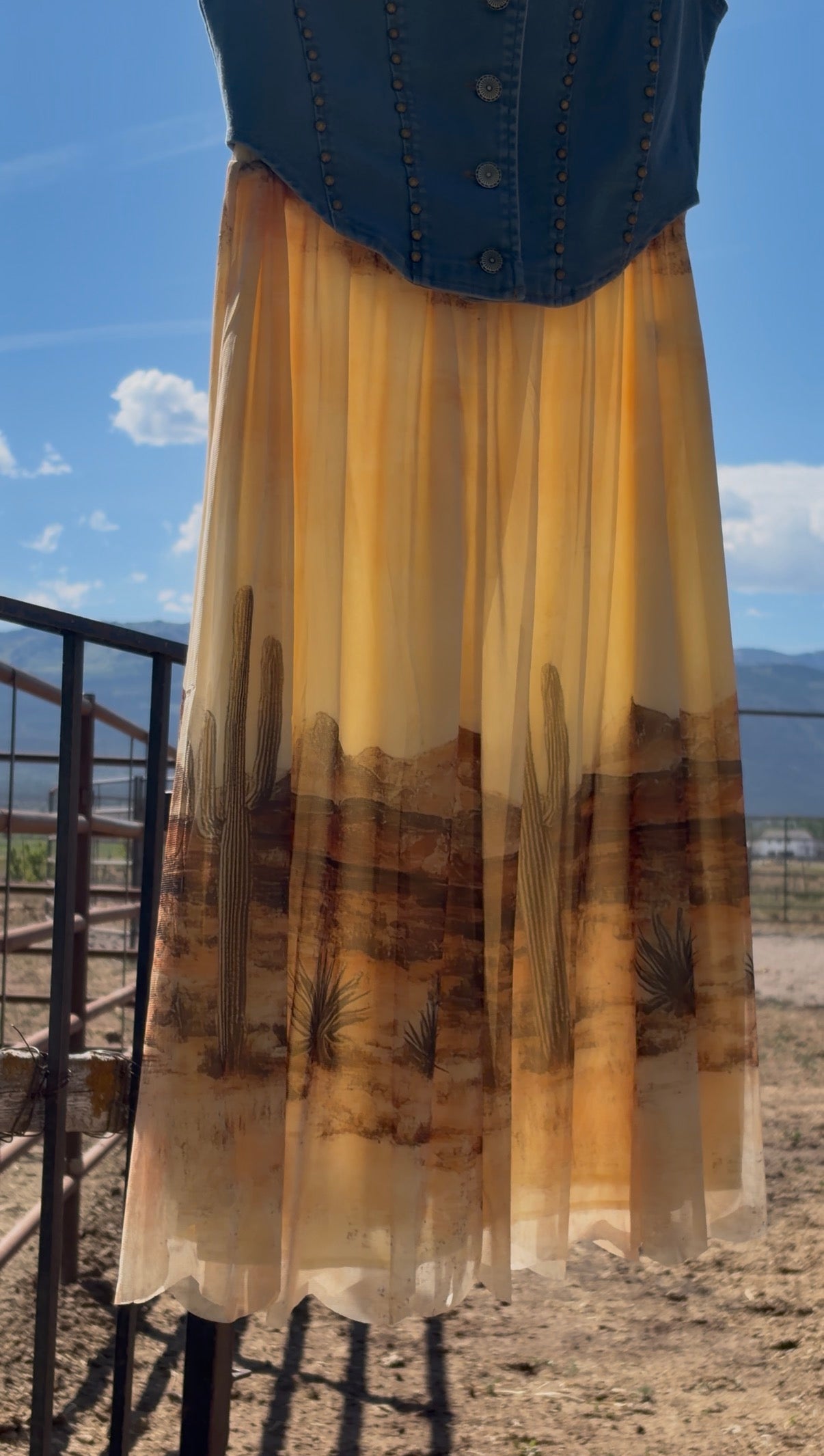 Desert bloom - midi skirt