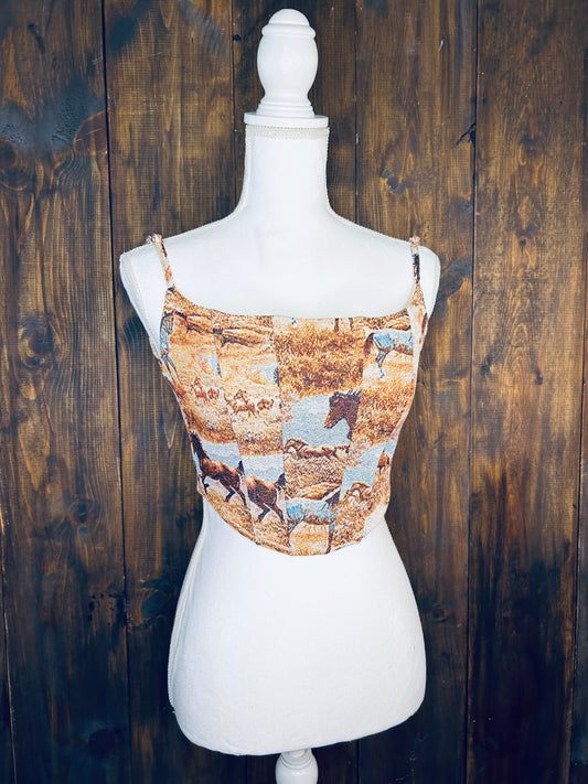 Tapestry  Corset Top