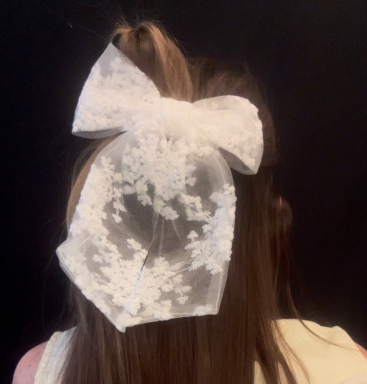 Picking wildflowers - hair bow