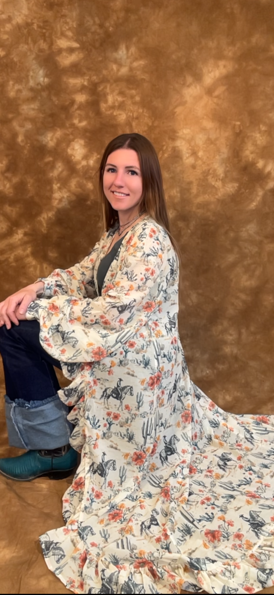 The floral cowboy - kimono