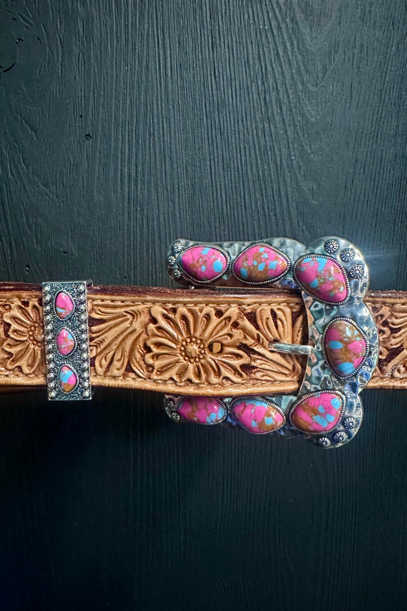 Buckle Up Belt Buckle - Pink